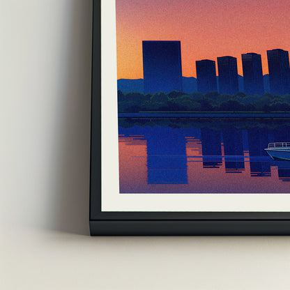 Albany city poster mockup 4 - frame not included