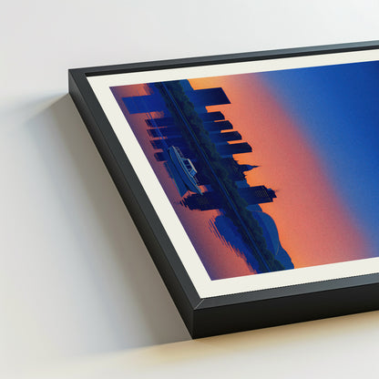 Albany city poster mockup 5 - frame not included