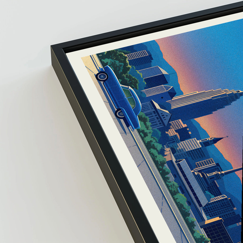Allentown city poster mockup 3 - frame not included