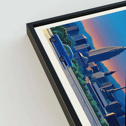 Allentown city poster mockup 3 - frame not included