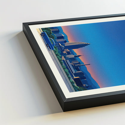 Allentown city poster mockup 5 - frame not included