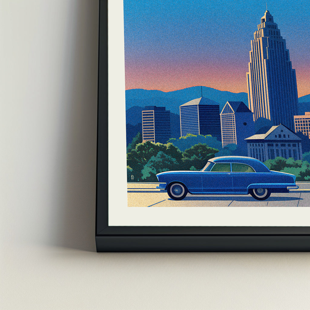 Allentown city poster mockup 4 - frame not included