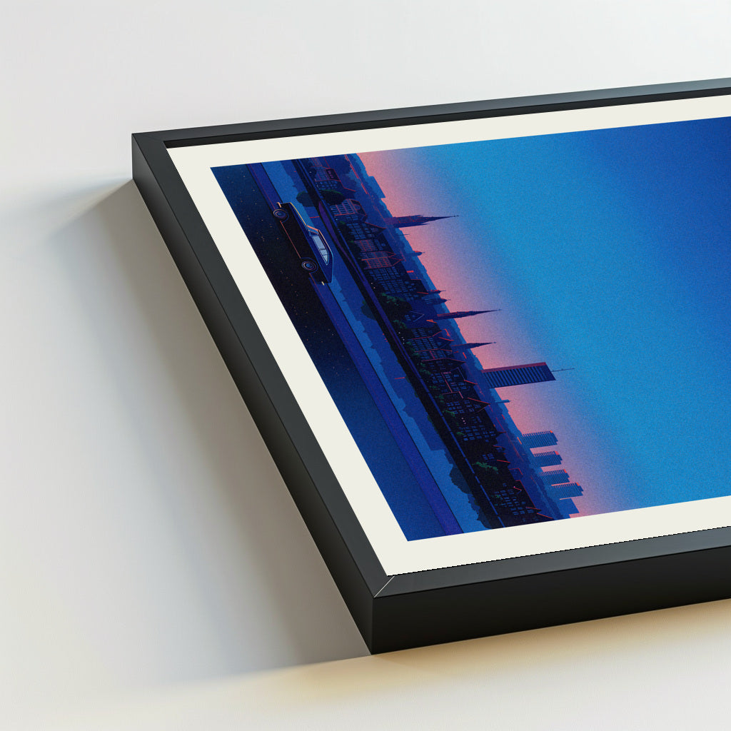 Amsterdam city poster mockup 5 - frame not included