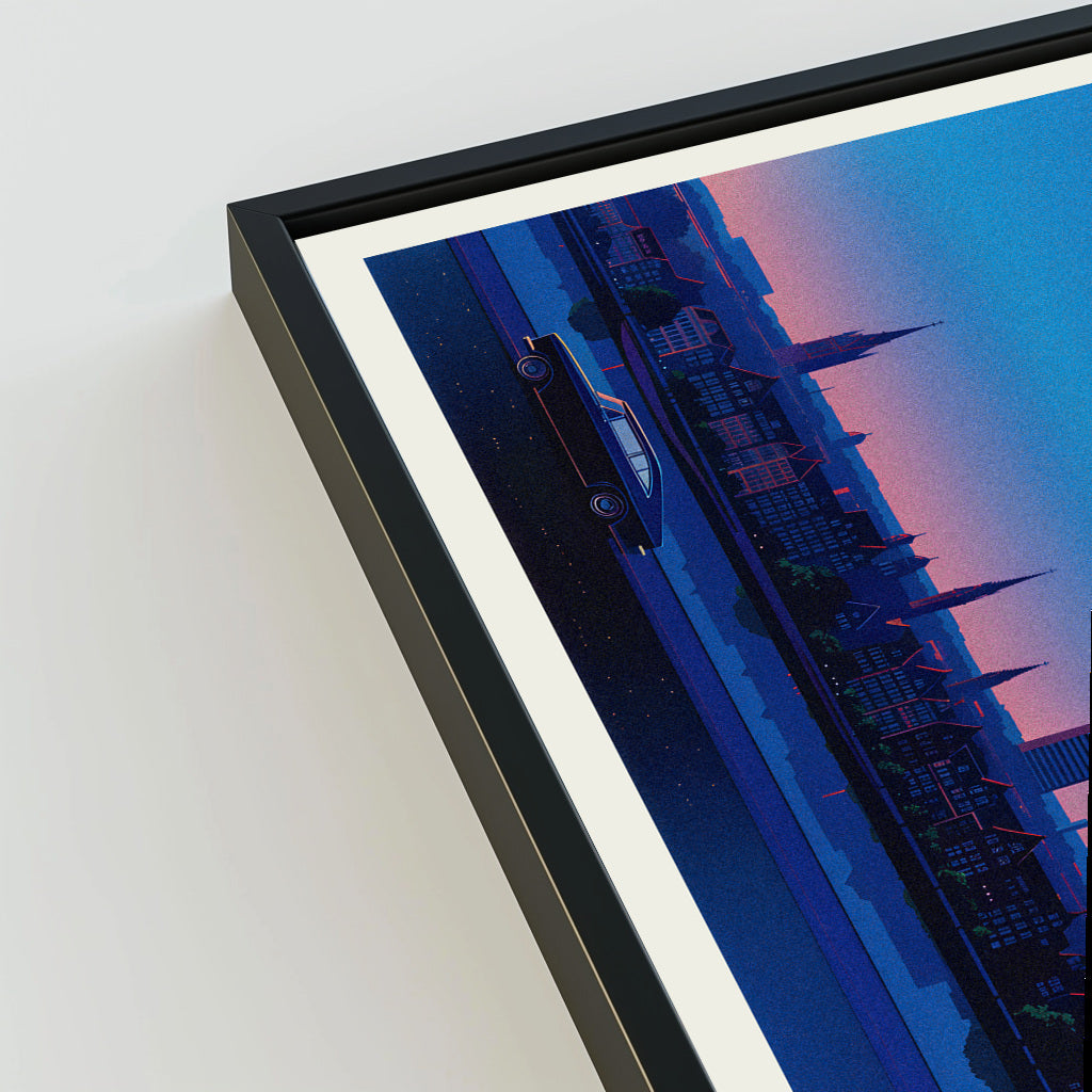 Amsterdam city poster mockup 3 - frame not included