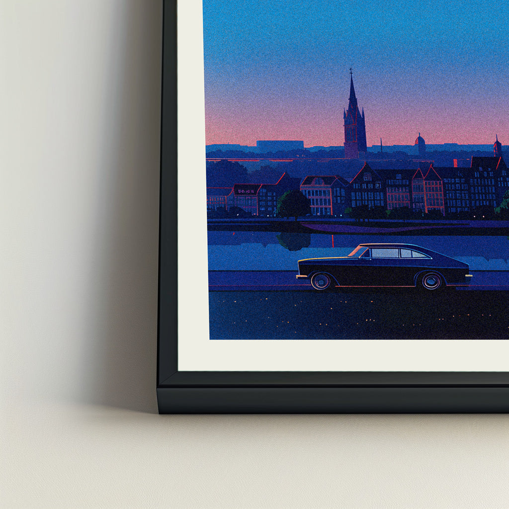 Amsterdam city poster mockup 4 - frame not included