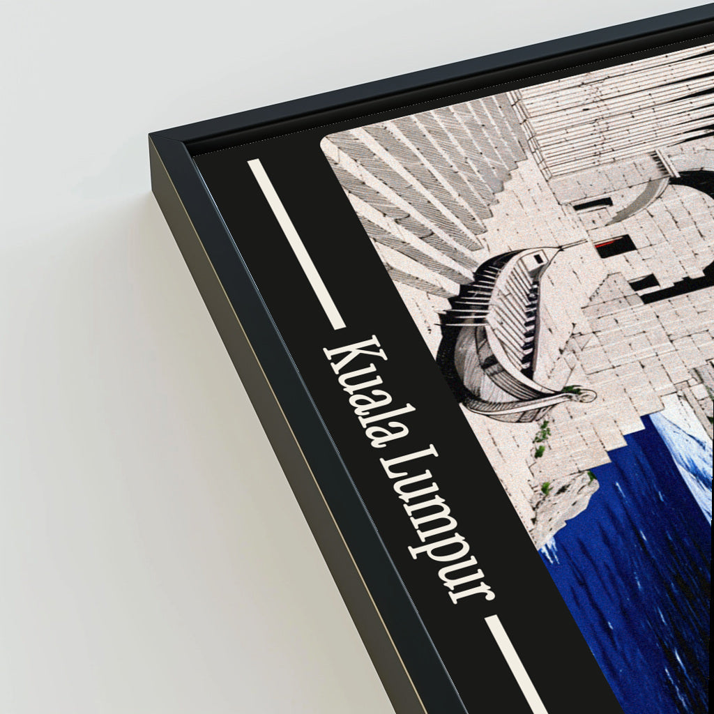 Ancient Kuala Lumpur city poster mockup 3 - frame not included