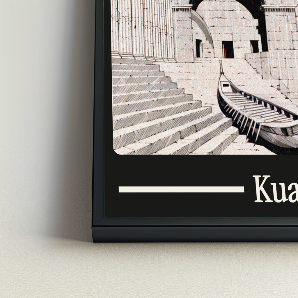 Ancient Kuala Lumpur city poster mockup 4 - frame not included