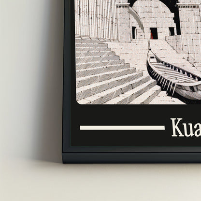 Ancient Kuala Lumpur city poster mockup 4 - frame not included