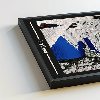 Ancient Portland city poster mockup 5 - frame not included
