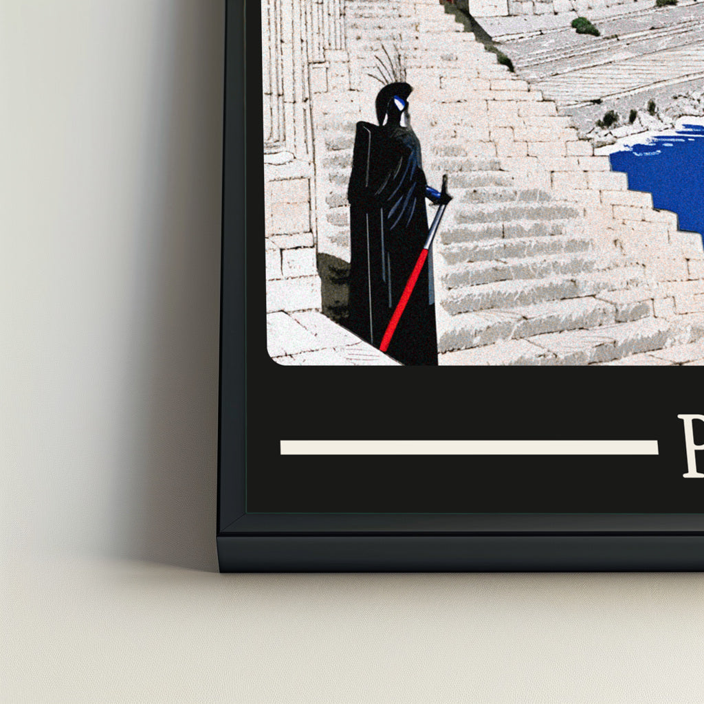 Ancient Portland city poster mockup 4 - frame not included
