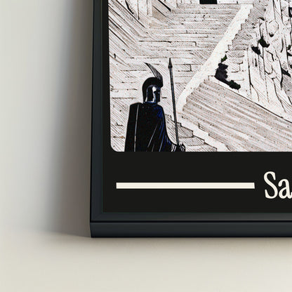 Ancient Sacramento city poster mockup 4 - frame not included