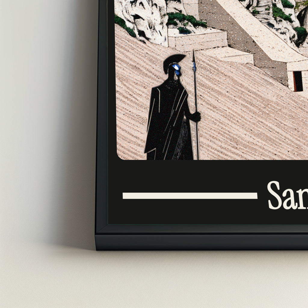 Ancient San Francisco city poster mockup 4 - frame not included