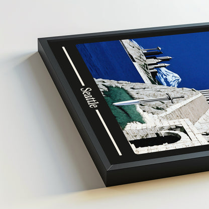 Ancient Seattle city poster mockup 5 - frame not included