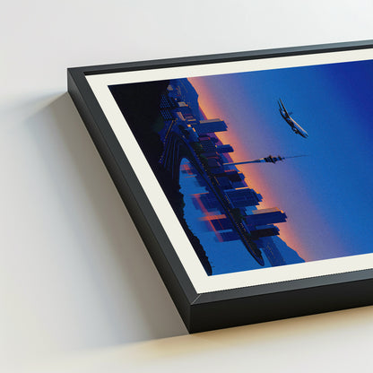 Auckland city poster mockup 5 - frame not included