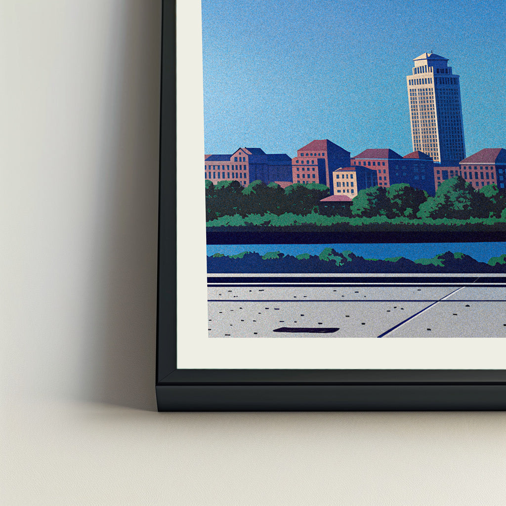 Augusta city poster mockup 4 - frame not included
