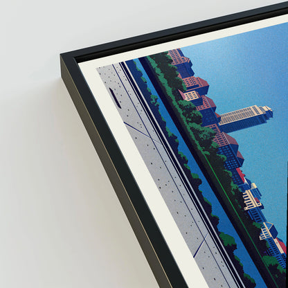 Augusta city poster mockup 3 - frame not included