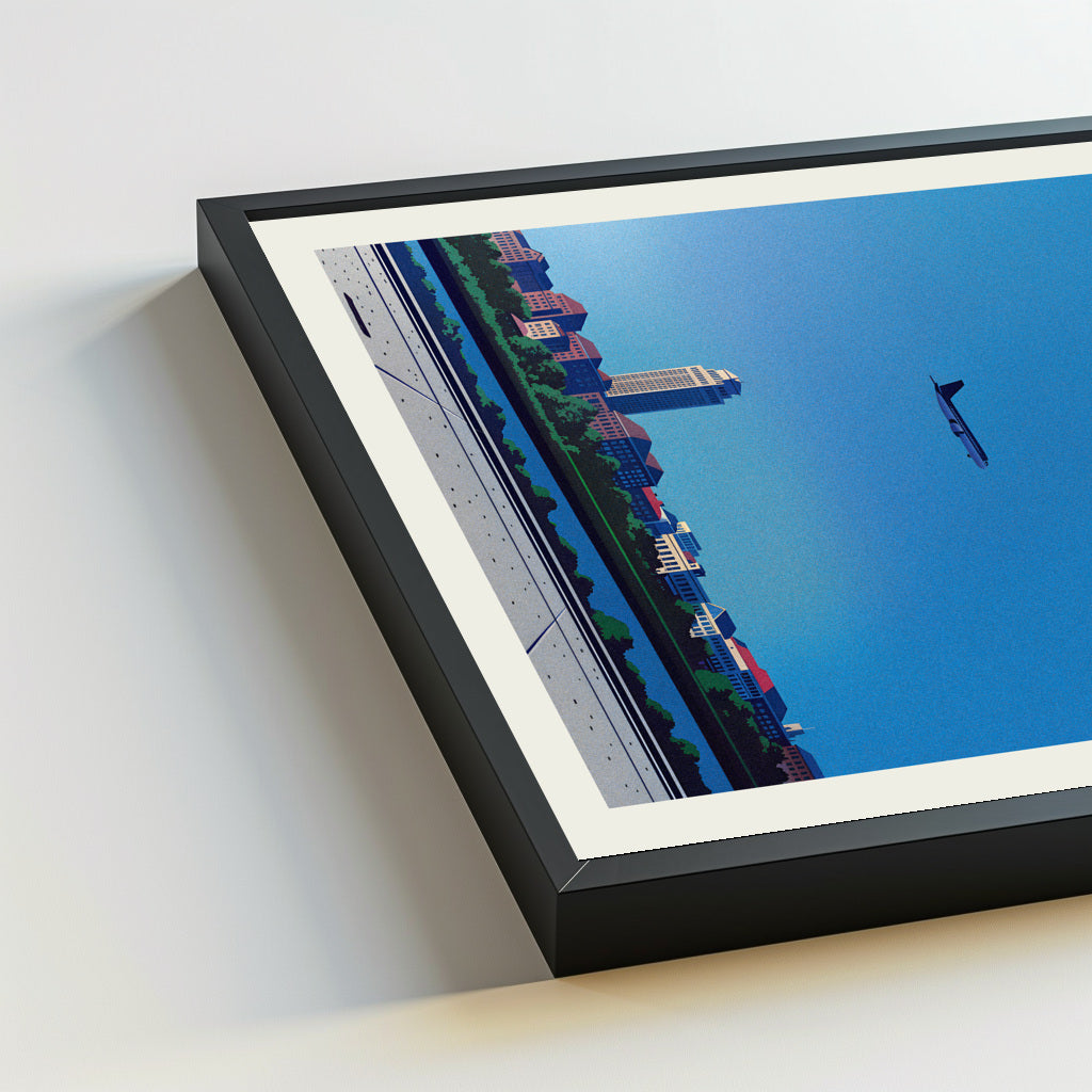 Augusta city poster mockup 5 - frame not included