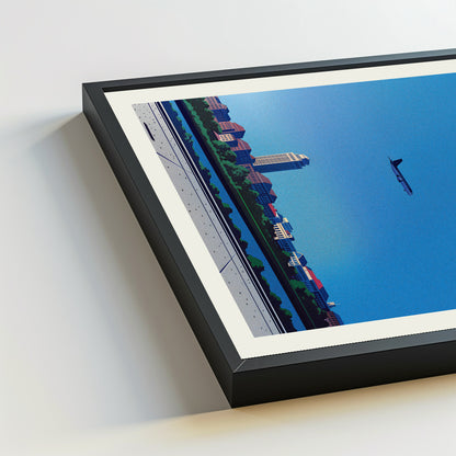 Augusta city poster mockup 5 - frame not included