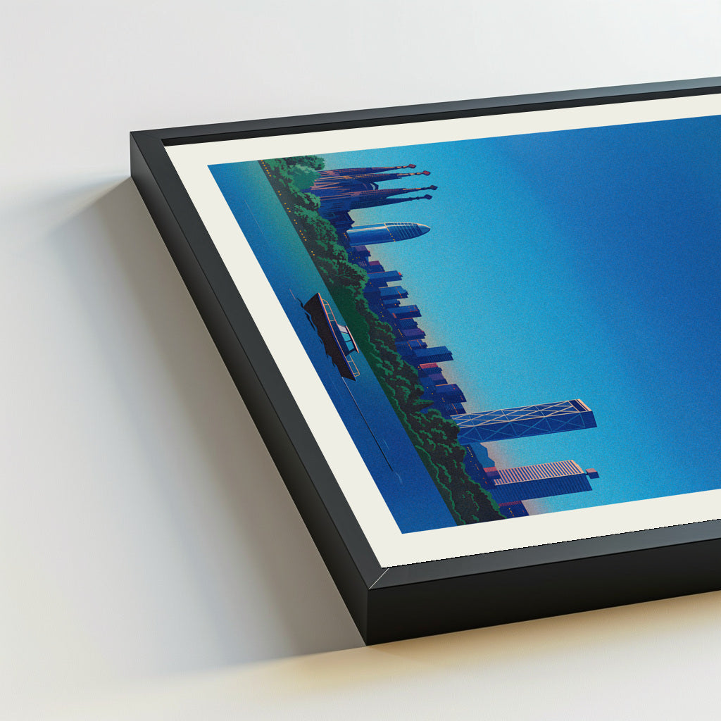 Barcelona city poster mockup 5 - frame not included