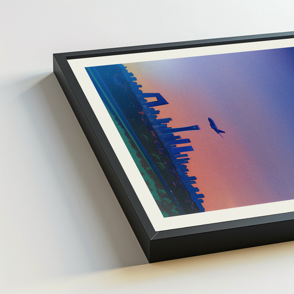 Beijing city poster mockup 5 - frame not included