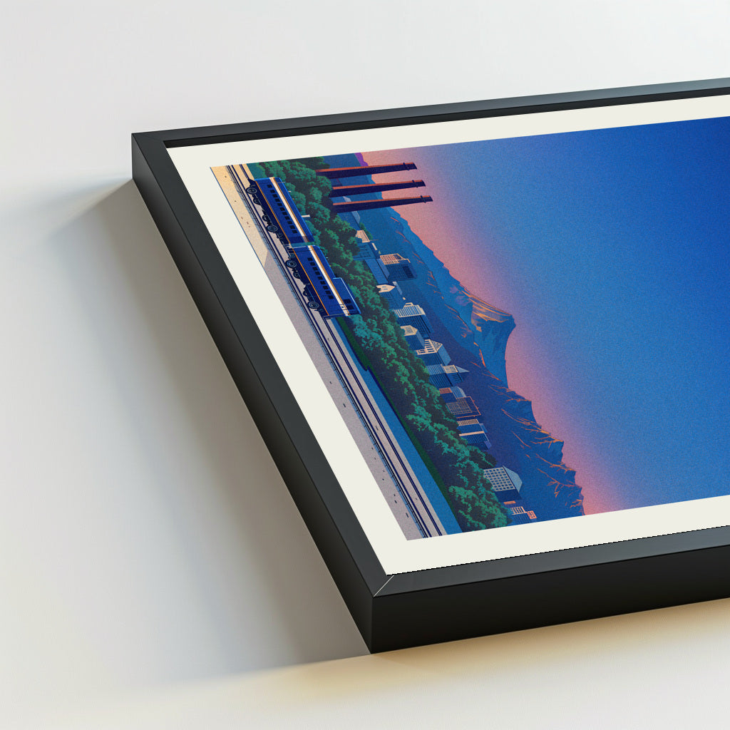 Bend city poster mockup 5 - frame not included