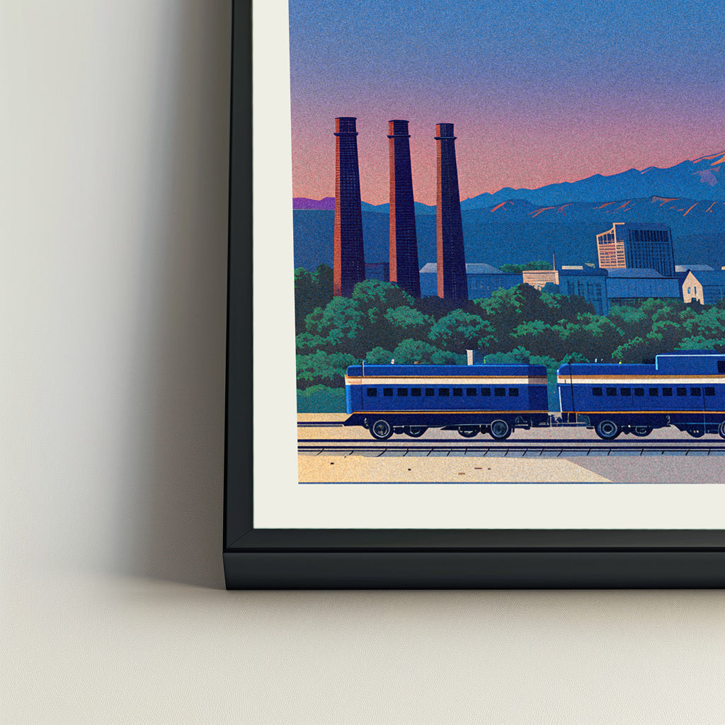 Bend city poster mockup 4 - frame not included