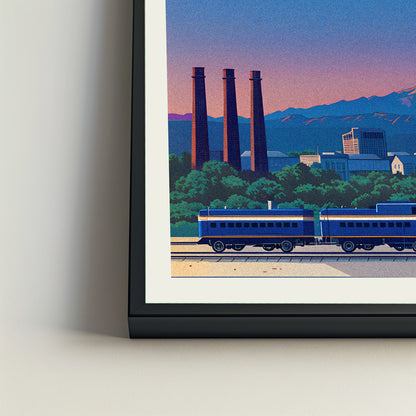 Bend city poster mockup 4 - frame not included