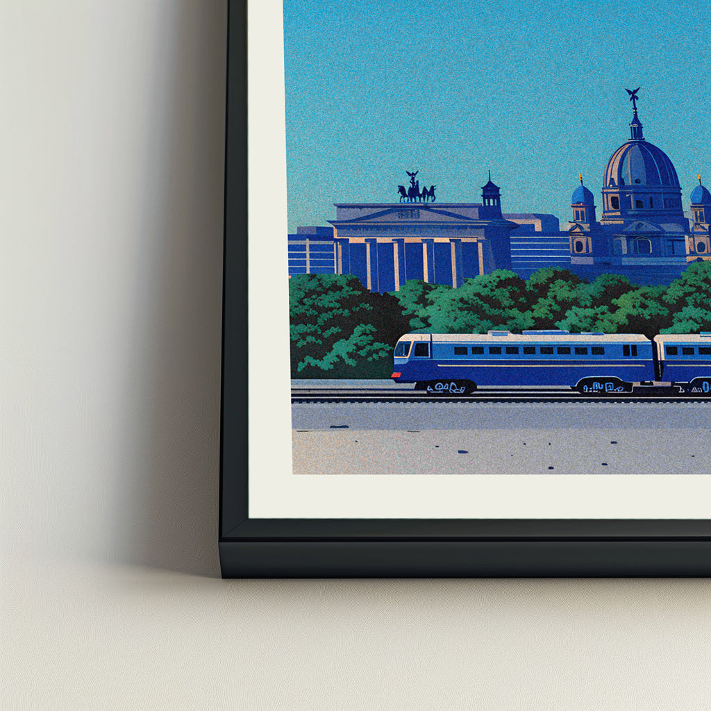 Berlin city poster mockup 4 - frame not included