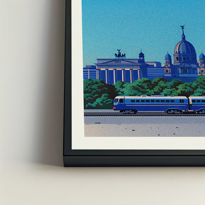 Berlin city poster mockup 4 - frame not included