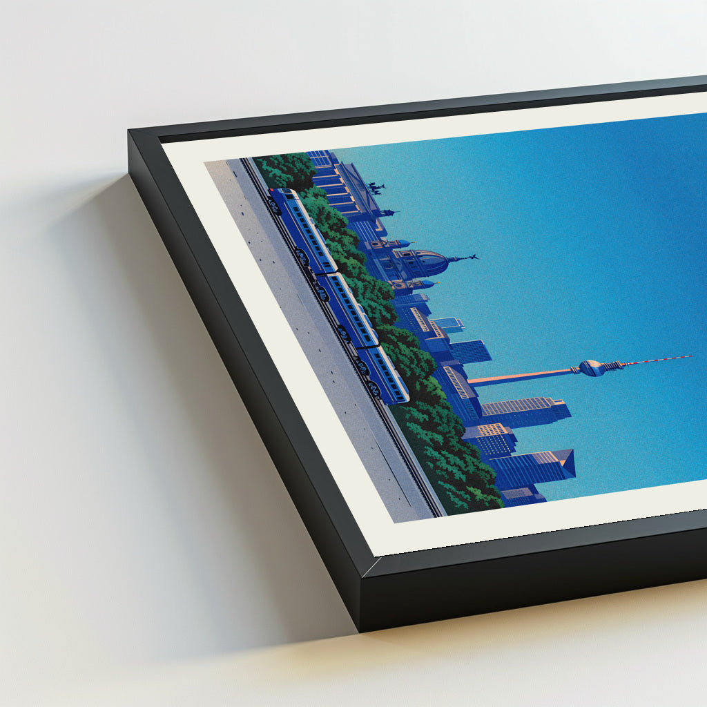 Berlin city poster mockup 5 - frame not included