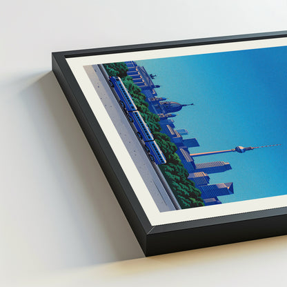 Berlin city poster mockup 5 - frame not included