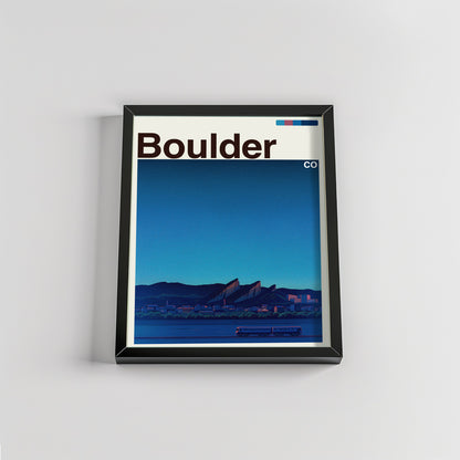 Boulder city poster mockup 2 - frame not included