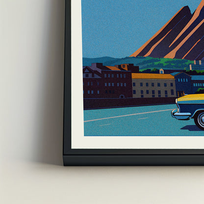 Boulder city poster mockup 4 - frame not included
