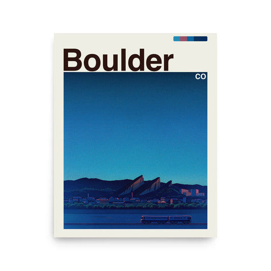Boulder city poster mockup 1 - frame not included