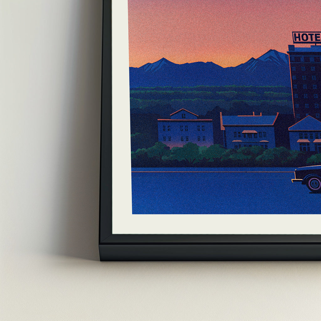 Bozeman city poster mockup 4 - frame not included