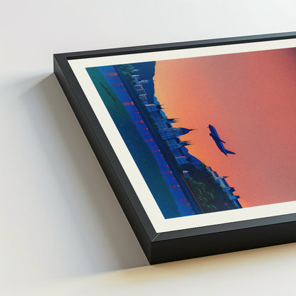 Budapest city poster mockup 5 - frame not included