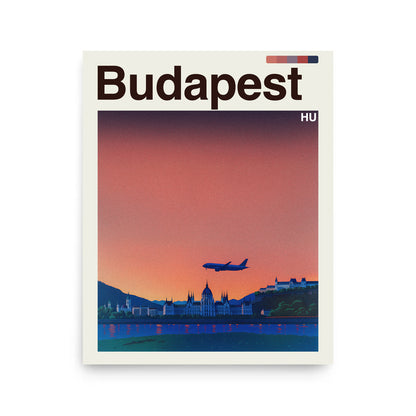 Budapest city poster mockup 1 - frame not included