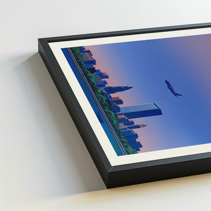 Buffalo city poster mockup 5 - frame not included