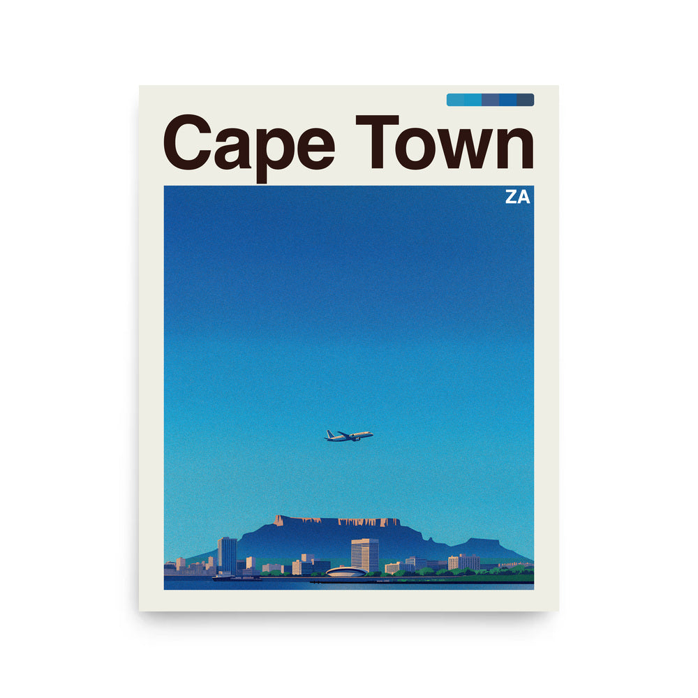 Cape Town city poster mockup 1 - frame not included