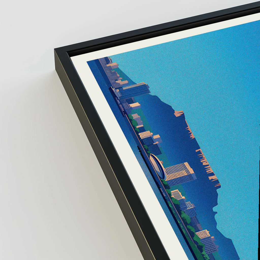 Cape Town city poster mockup 3 - frame not included