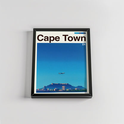 Cape Town city poster mockup 2 - frame not included