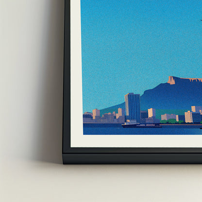 Cape Town city poster mockup 4 - frame not included
