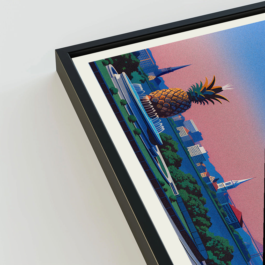 Charleston city poster mockup 3 - frame not included