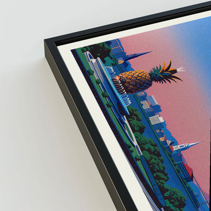 Charleston city poster mockup 3 - frame not included