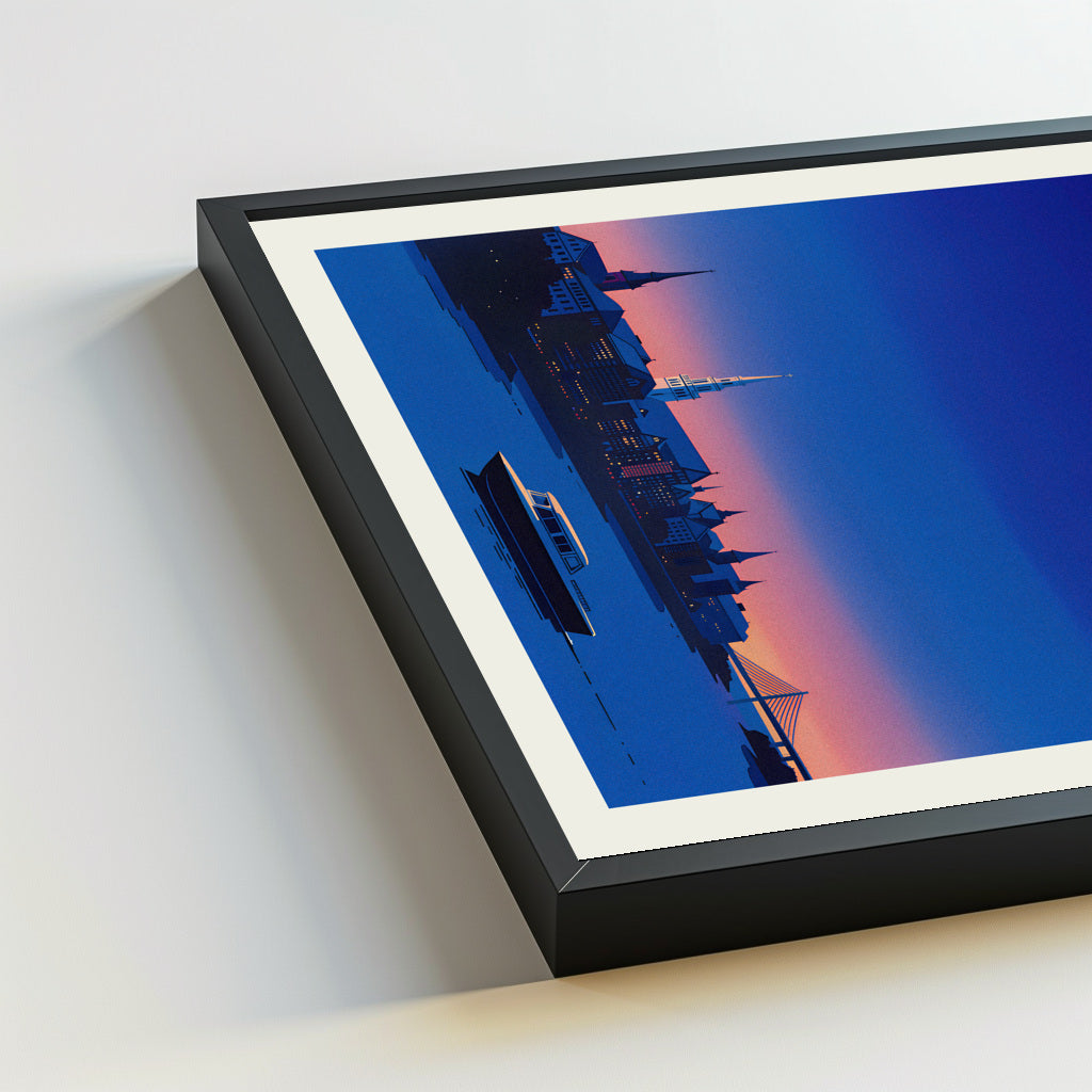 Charleston city poster mockup 5 - frame not included