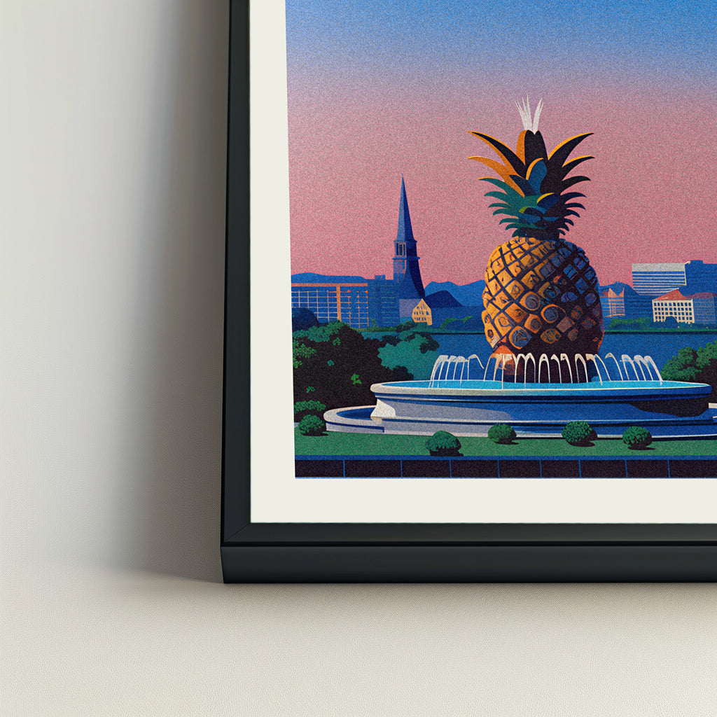 Charleston city poster mockup 4 - frame not included