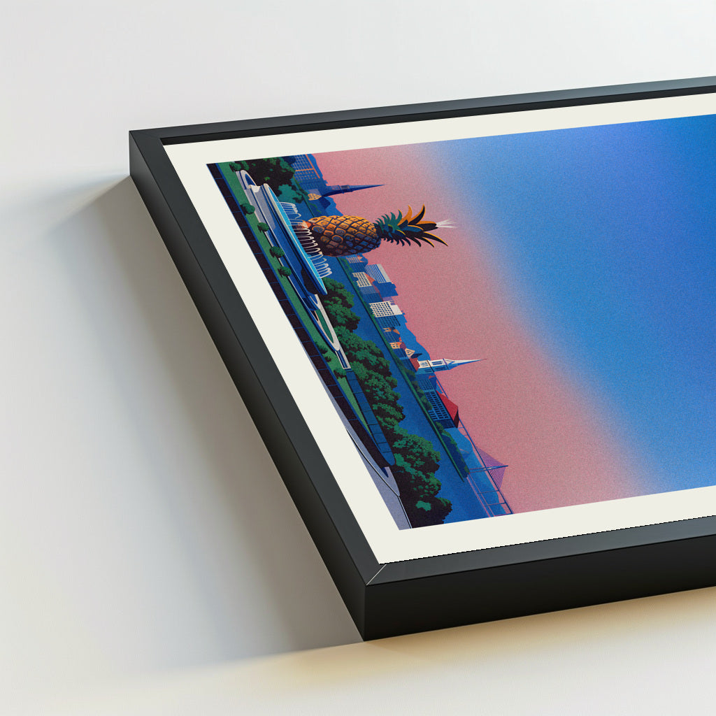 Charleston city poster mockup 5 - frame not included
