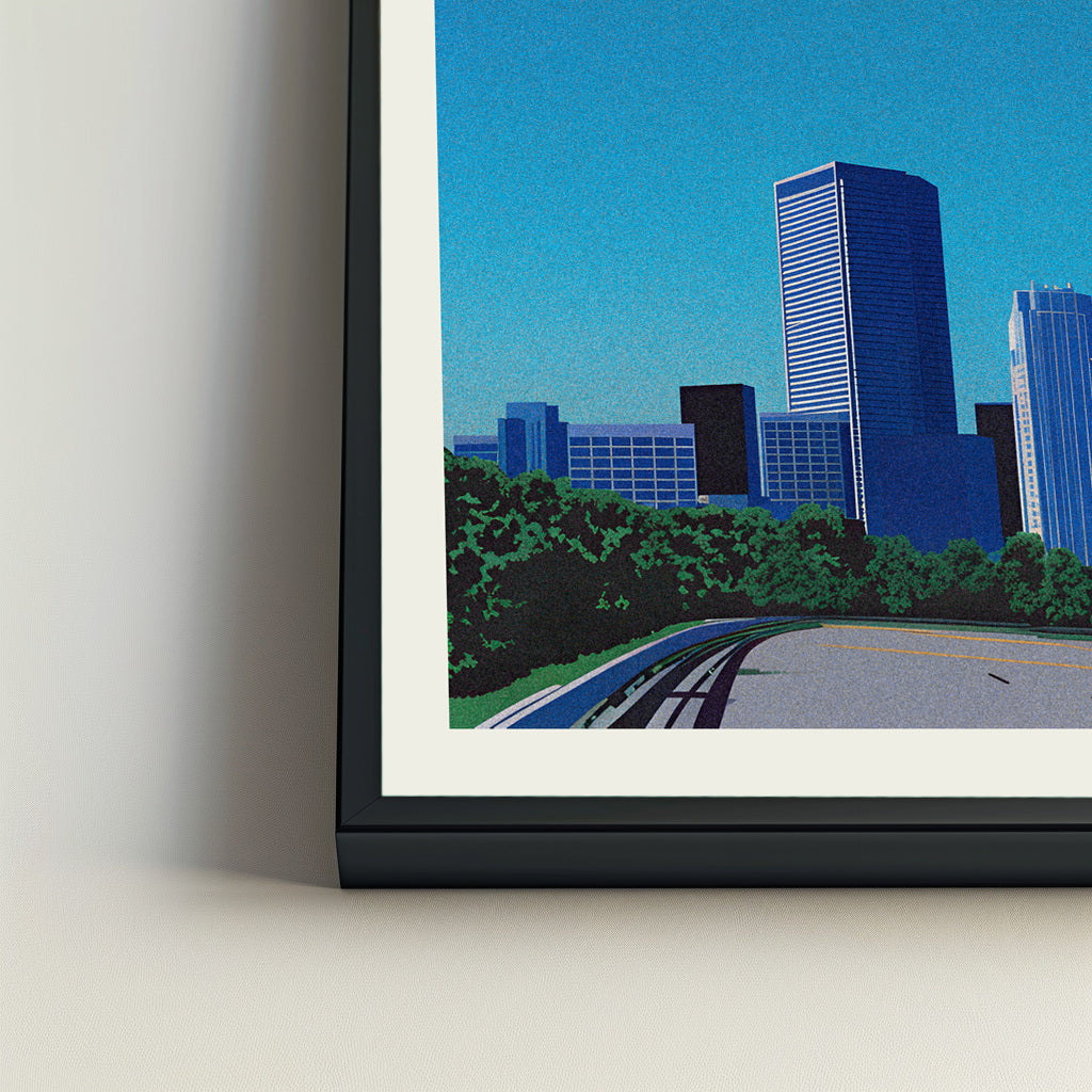 Charlotte city poster mockup 4 - frame not included
