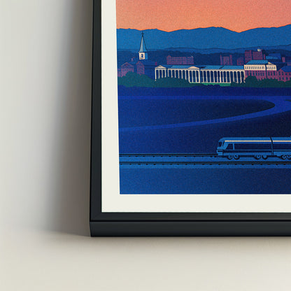 Charlottesville city poster mockup 4 - frame not included