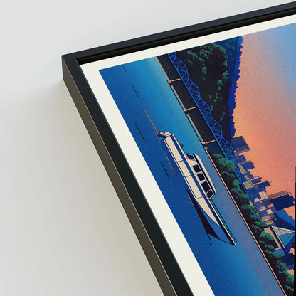 Chattanooga city poster mockup 3 - frame not included